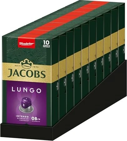 Jacobs Lungo 8 Intenso Kaffeekapseln, 20 Stück