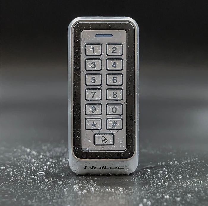 Qoltec Zahlenschloss RHEA mit RFID-Reader silber mit RFID-Reader