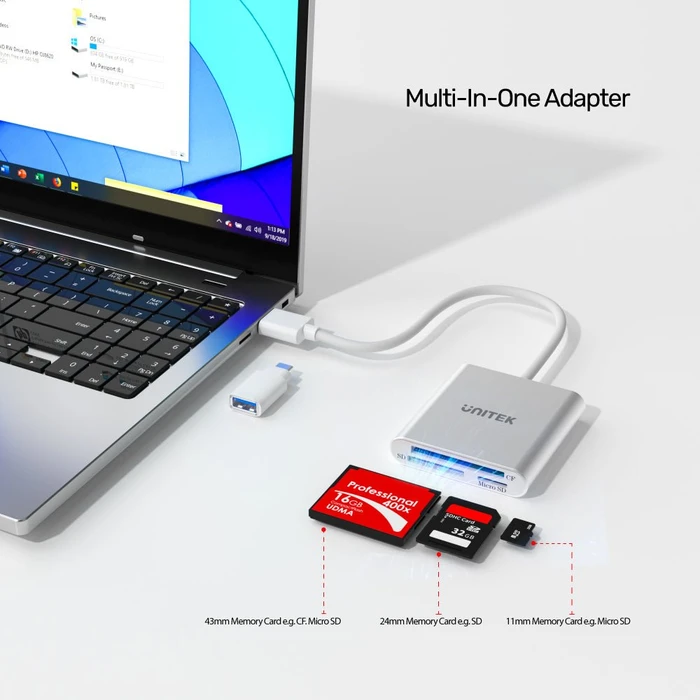 Unitek Multi-Slot-Cardreader, USB-A 3.0 [Stecker]