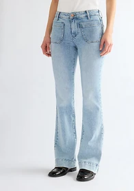 Wrangler Flare Jeans pale tides (Damen)