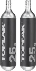Topeak 2x CO2 Ersatzkartuschen 25g für CO2-Pumpe