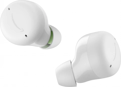 Amazon Echo Buds (2. Gen) mit kabelgebundenem Ladeetui weiß