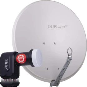 Dura-Sat Dur-line Select 75 G + Ultra Quad - 4 Teilnehmer Set, hellgrau