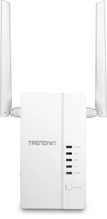 TRENDnet Powerline AV2 1200 Wireless Starter Kit, Powerline/WLAN-Access Point und Powerline-Adapter Set, 2er-Bundle