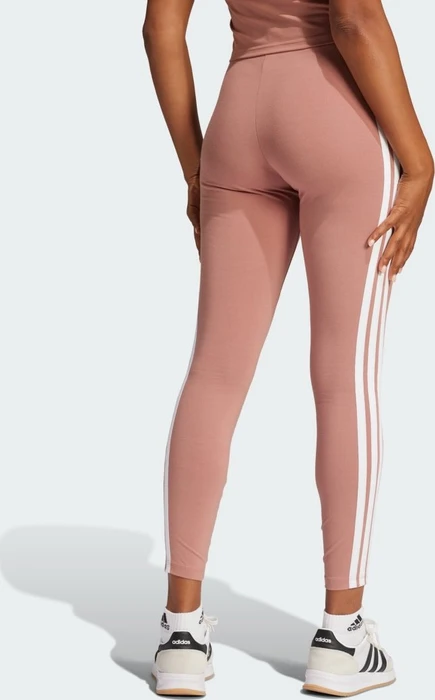 adidas Essentials 3-Streifen Cotton Leggings Hose lang warm clay/white (Damen)