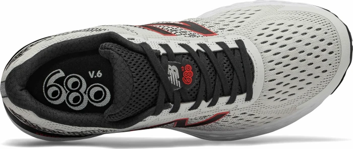 New Balance 680v6 white/black/energy red (Herren)