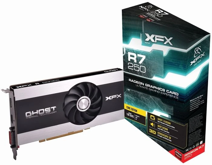 XFX Radeon R7 250E Core Edition, 1GB GDDR5, DVI, HDMI, DP