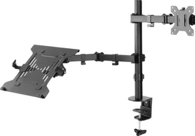 Wentronic Goobay Monitorhalterung mit Laptop-Arm Flex
