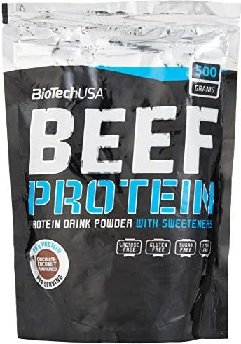 BioTech USA Beef Protein Schokolade Kokosnuss 500g