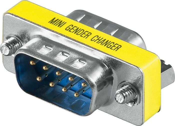 Wentronic goobay seriell DB9 RS-232, Gender Changer Adapter, Buchse/Stecker