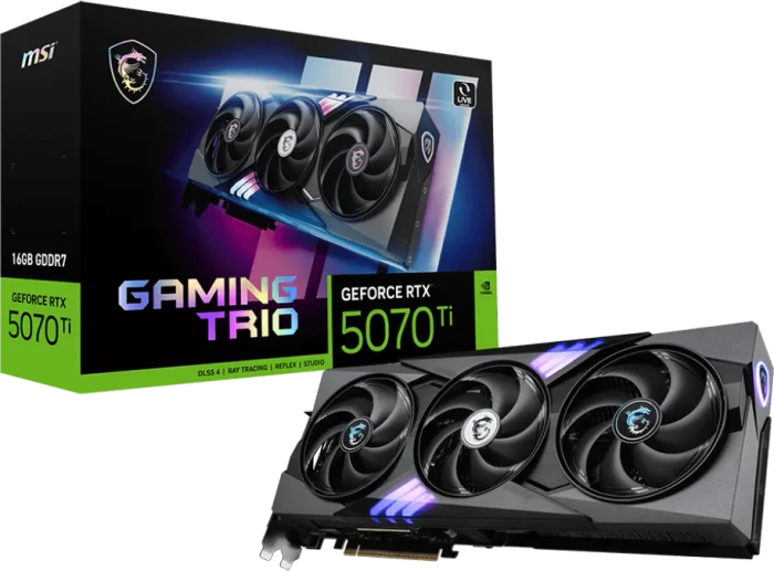 MSI GeForce RTX 5070 Ti 16G Gaming Trio Plus, G507T-16GTP, 16GB GDDR7, HDMI, 3x DP