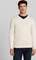 Tom Tailor Strickpullover mit V-Ausschnitt aus Baumwolle Strickpullover weiß (Herren) Vorschaubild