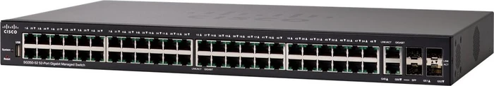 Cisco SG350 Rackmount Gigabit Managed Switch, 48x RJ-45, 2x SFP, 2x RJ-45/SFP