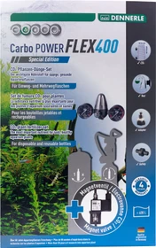 Dennerle Carbo POWER FLEX400 Set Special Edition, Präzisions-Druckminderer für Einweg und Mehrweg CO2 Druckflaschen, mit 2x Manometer, mit Magnetventil