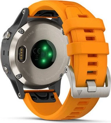 Garmin Fenix 5 Plus Sapphire Titan orange