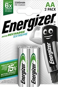Energizer Recharge Extreme Mignon AA NiMH 2300mAh, 2er-Pack