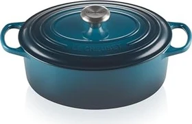 Le Creuset Signature Gusseisen Bräter oval 37x23.7cm 4.7l deep teal