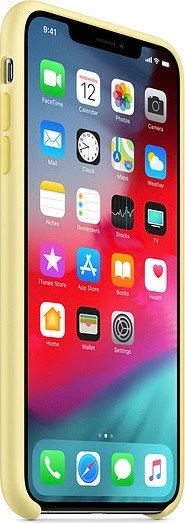 Apple Silikon Case für iPhone XS Max samtgelb