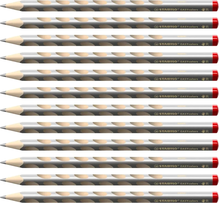 STABILO EASYcolors Buntstift silber, Rechtshänder, 12er-Pack