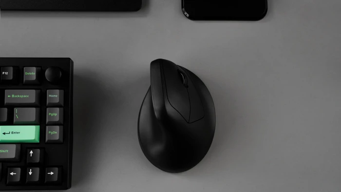 Keychron M5 8K Wireless Ergonomic Mouse schwarz, USB/Bluetooth