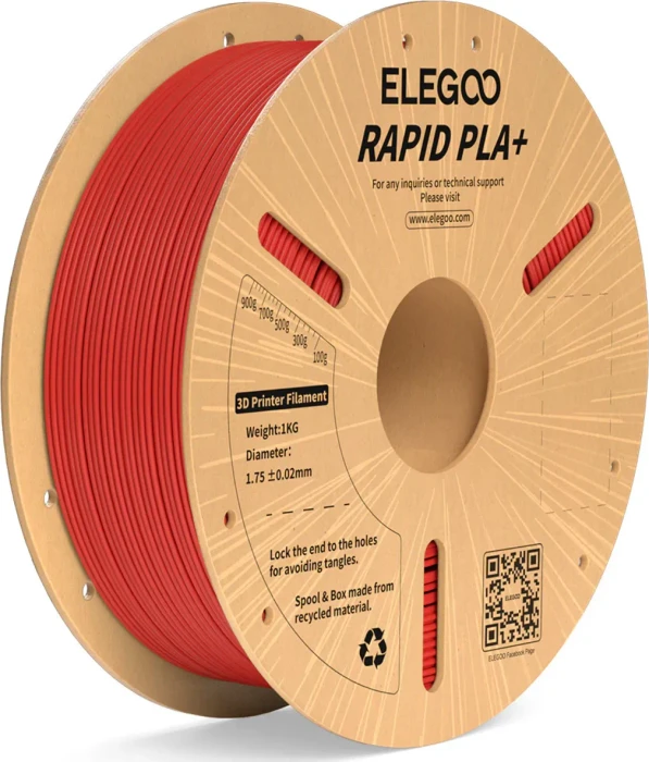 Elegoo Rapid PLA+, rot, Spule, 1.75mm, 1.00kg