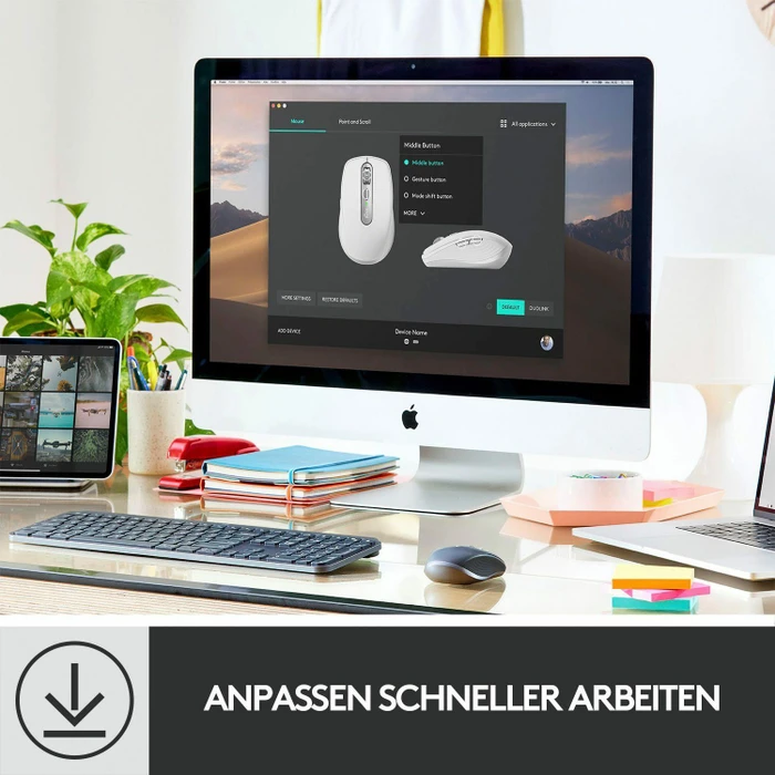 Logitech MX Anywhere 3 Graphite, schwarz, USB/Bluetooth