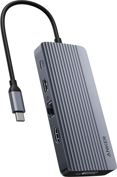 Anker Dual-Display USB-C Hub 10-in-1, USB-C 3.0 [Stecker]