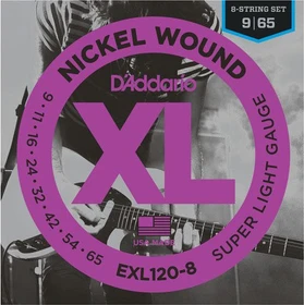 D'Addario XL Nickel Wound 8-String Super Light