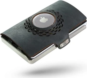 I-CLIP Radio Impact für Apple AirTag schwarz/steel