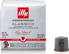 illy Iperespresso Filterkaffee klassische Röstung Kaffeekapseln, 18 Stück