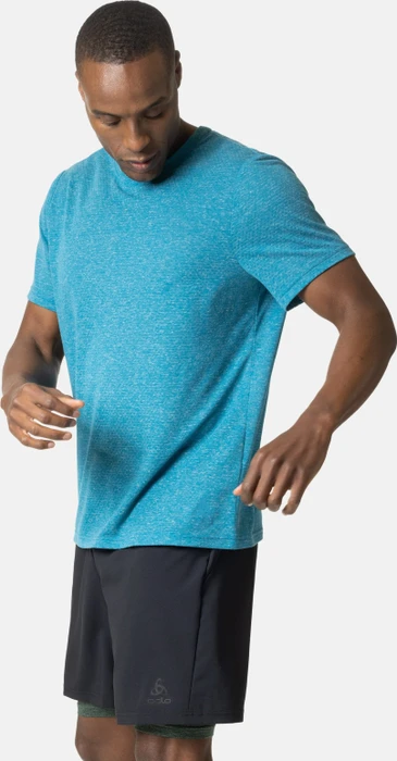 Odlo Active 365 Linencool Laufshirt kurzarm saxony blue melange (Herren)