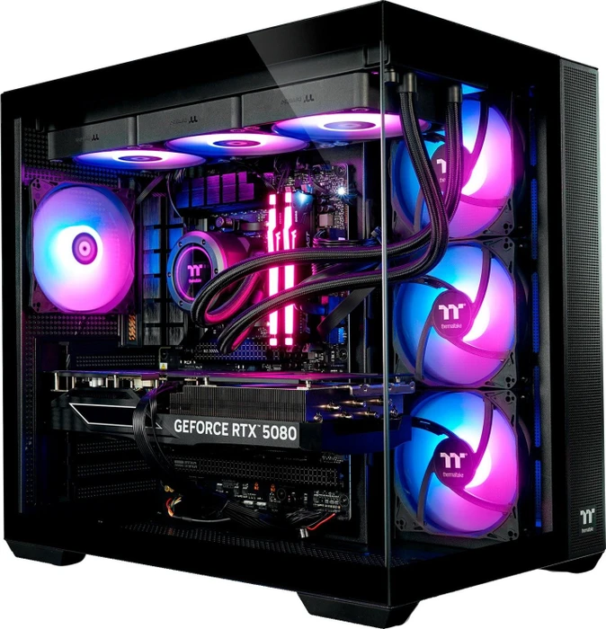 Thermaltake FTW Elite, Black, Ryzen 7 9800X3D, 32GB RAM, 2TB SSD, GeForce RTX 5080