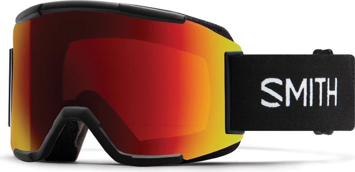 Smith Squad black/chromapop sun red mirror