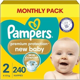 Pampers Premium Protection Gr.2 Einwegwindel, 4-8kg, 240 Stück