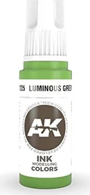 AK-Interactive 3rd Gen Acrylic Colors Ink Modelling Colors luminous green, 17ml