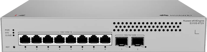 Huawei eKit SME Network eKitEngine S310S Series Desktop Gigabit Managed Switch, 8x RJ-45, 2x SFP+