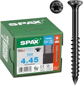 Spax Edelstahl rostfrei A2 T-STAR plus T15 Fassadenschraube, 4x45mm, 100 Stück