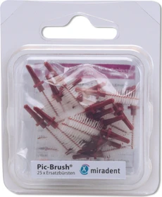 Miradent Pic-Brush Ersatz Interdentalbürste x-large bordeaux, 25 Stück