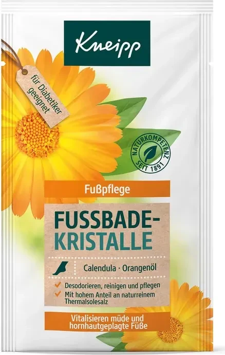 Kneipp Calendula-Orangenöl Fußbadekristalle, 40g