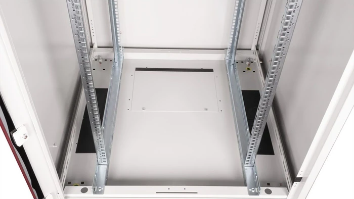 Roline / Secomp Basic 19" Netzwerkschrank 22HE, montiert, Glastür, IP20, RAL 7035, 800mm tief