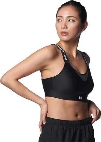 Under Armour Infinity High Sport-BH schwarz/weiß (Damen)