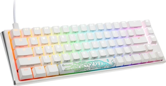 Ducky One 3 SF PBT, LEDs RGB, Pure White, MX RGB BROWN, USB, US