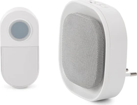 Entac Türklingel AC Plug-in mit batteriebtriebenem Transmitter, Nachtlichtfunktion, Gong