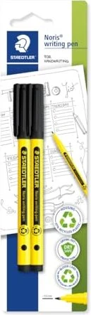 Staedtler Noris writing pen 307 0.3mm schwarz, 2er-Pack