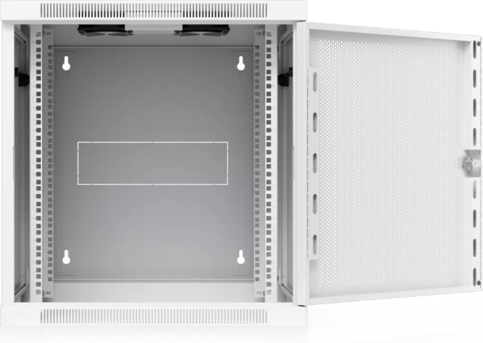Ubiquiti 12U Rack Cabinet, 19" Wandgehäuse 12HE, Gitternetztür, weiß, 703mm tief
