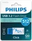 Philips Flash Drive Click Edition 512GB weiß/blau, USB-C, USB 3.2 Gen 1×1 Vorschaubild