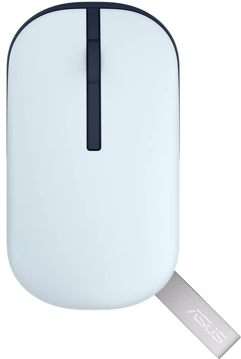 ASUS Marshmallow Mouse MD100 Quiet/Solar Blue, USB/Bluetooth