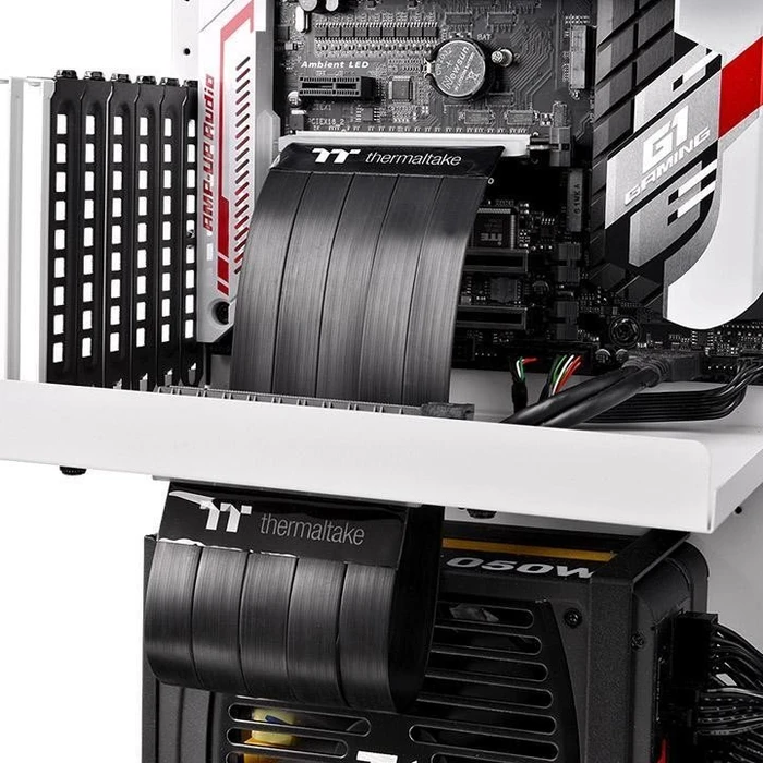Thermaltake TT Premium PCI-E Extender Riser Card Cable, gerade, PCIe 3.0, 300mm