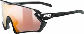 UVEX sportstyle 231 2.0 black matt/polavision supravision mirror red