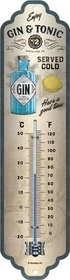 Nostalgic Art Retro Thermometer Gin & Tonic Served Cold, analog